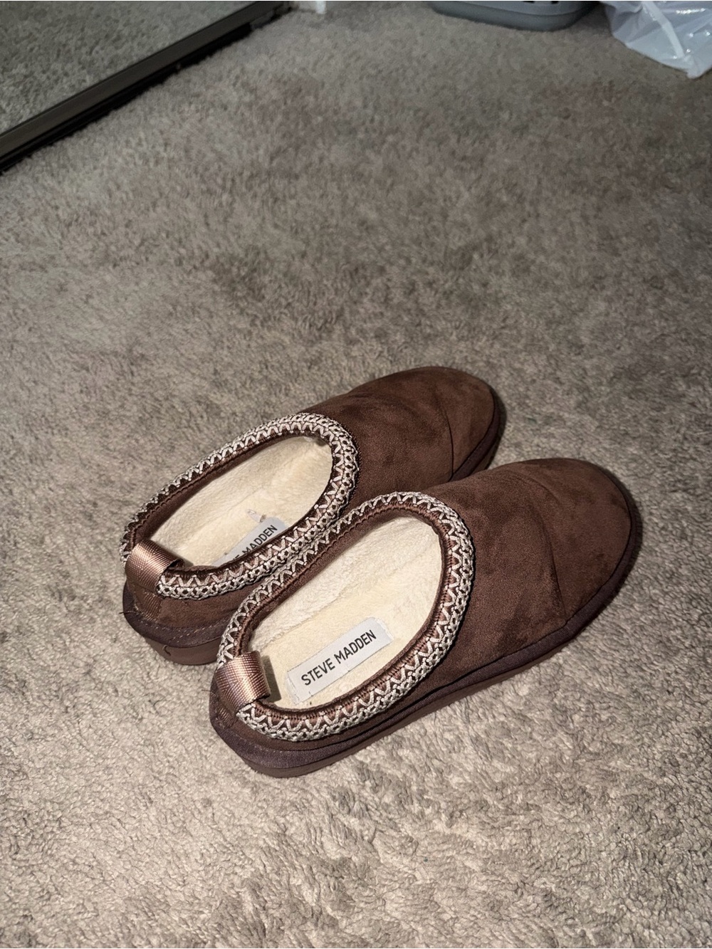 Steve Madden Brown Slip-On Shoes